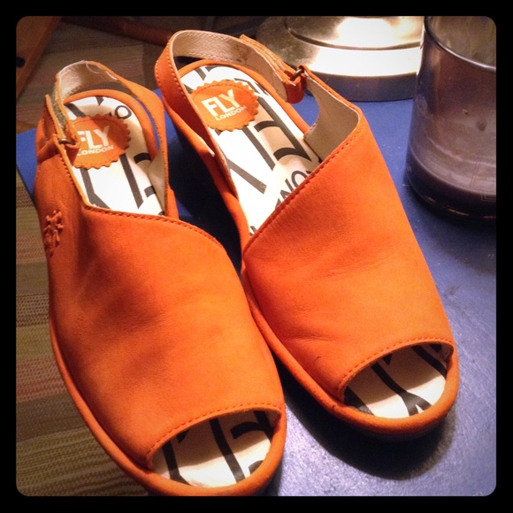 fly london orange sandals